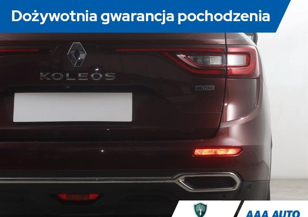 Renault Koleos cena 93000 przebieg: 80445, rok produkcji 2017 z Kościan małe 254